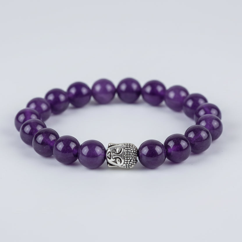 Amethyst with Buddha Bracelet