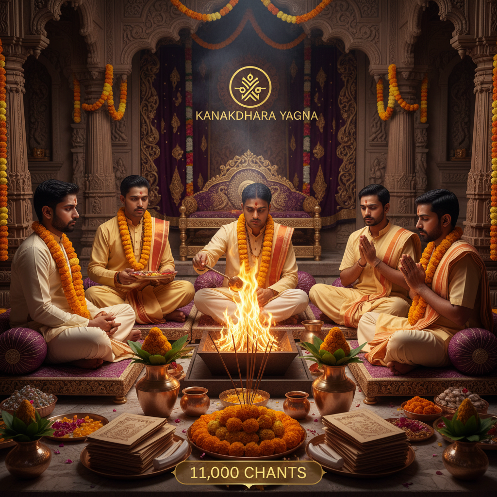 Kanakdhara Puja and Yajna-11000 Chants 5 pandits, square img