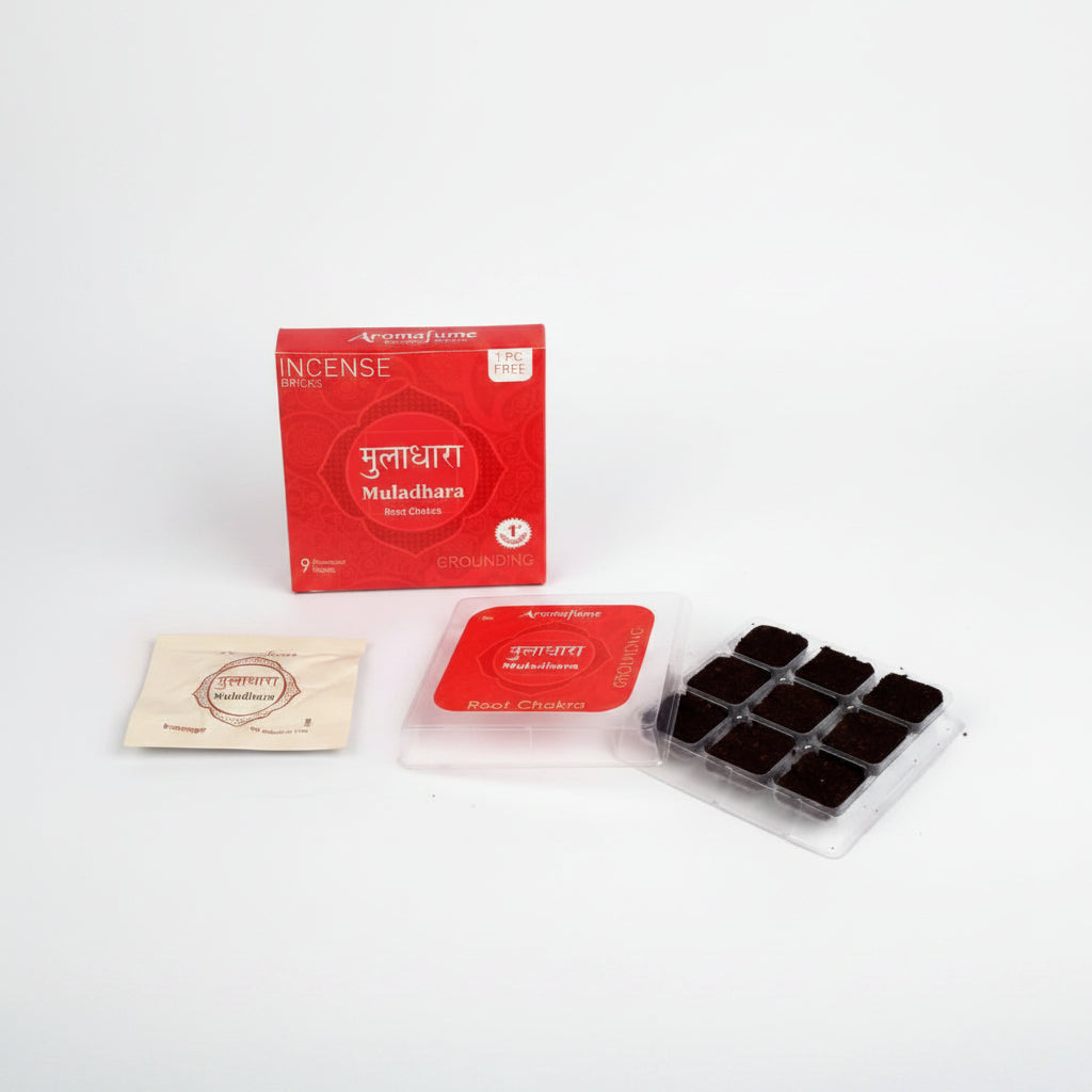 Aromafume Muladhara Incense Bricks-Set of 12