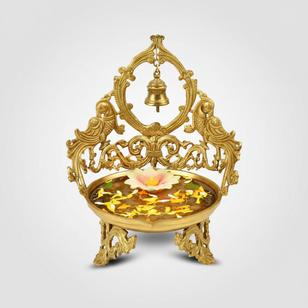 Brass Urli With Bell