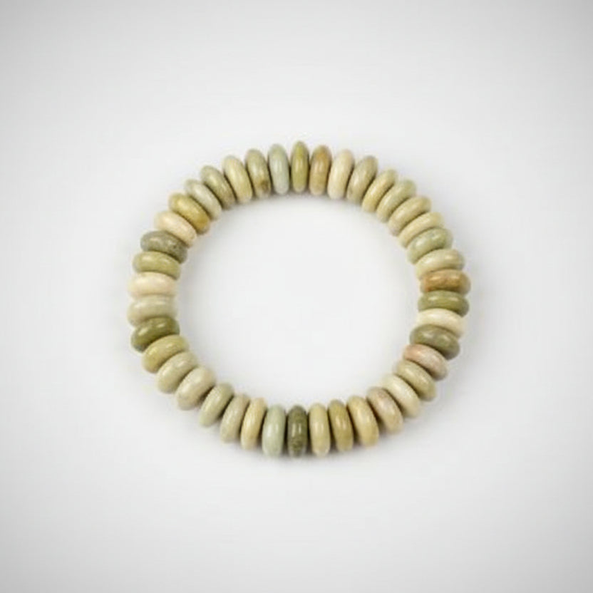 Butter Jade Bracelet Elliptical Beads