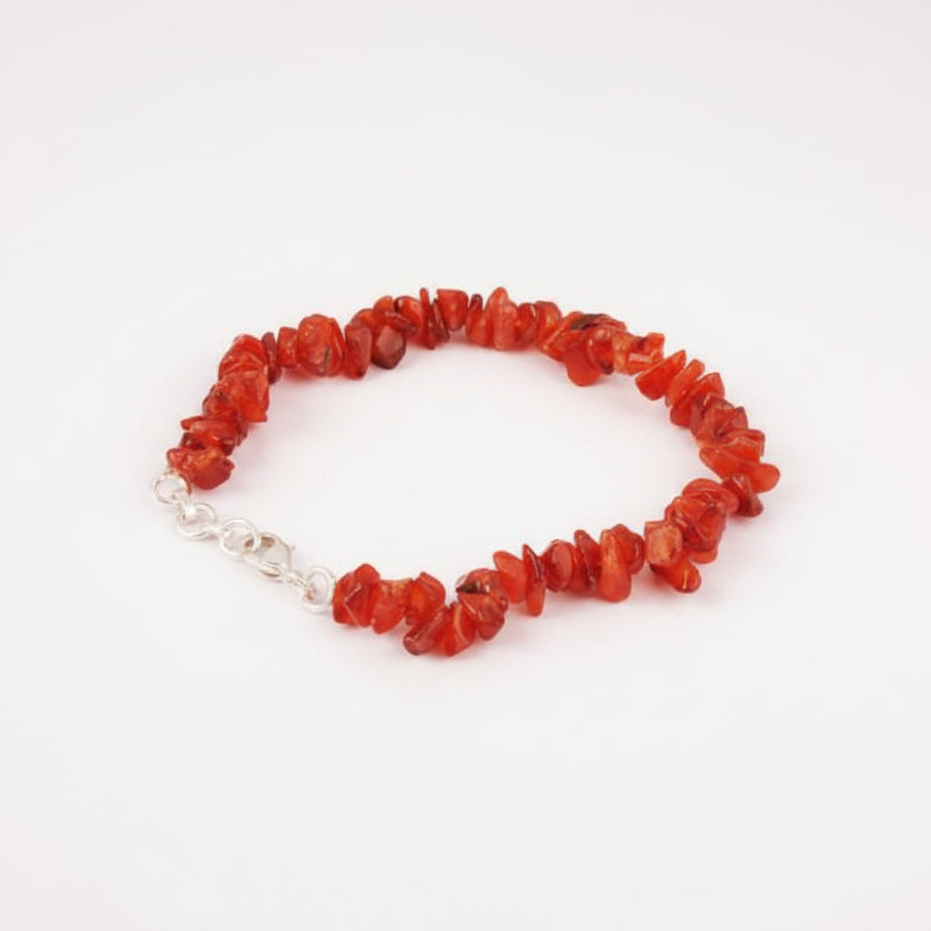 Carnelian Bracelet (Uncut Beads)