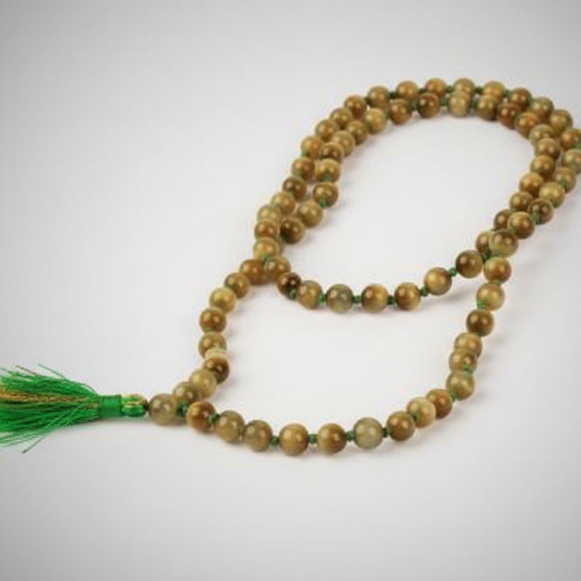 Cats Eye Round Mala (6 mm)-108 Beads