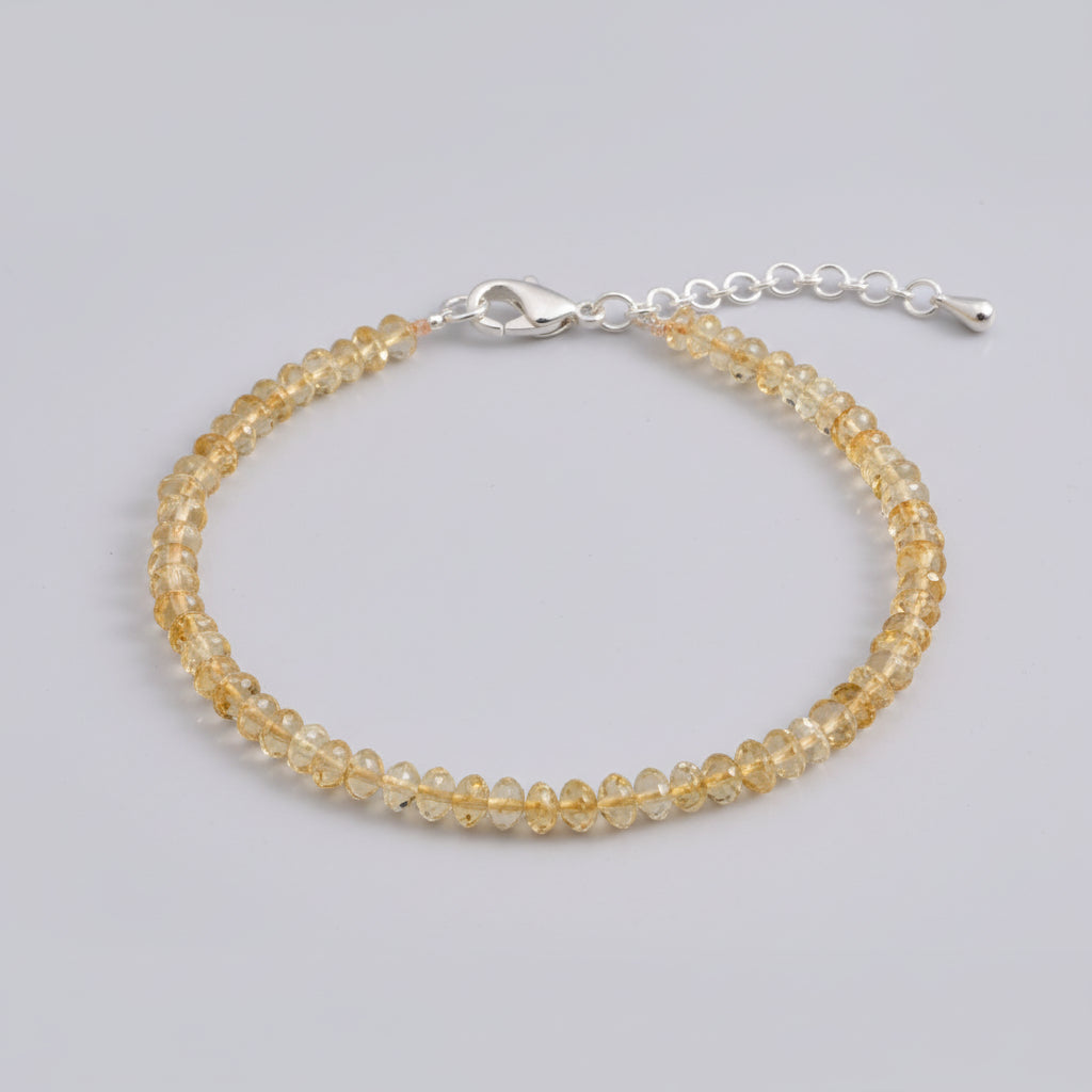 Citrine Bracelet Elliptical Beads-6 mm