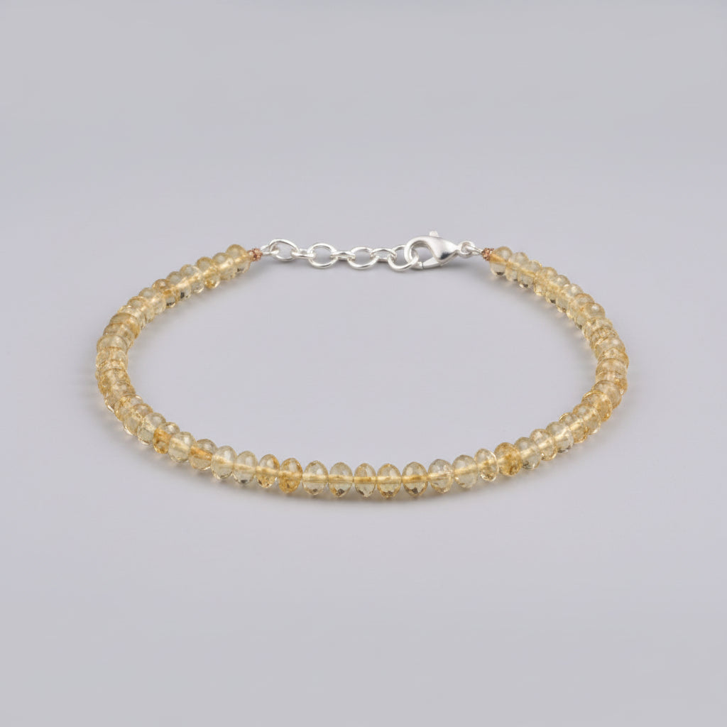 Citrine Bracelet Elliptical Beads-8 to 12 mm