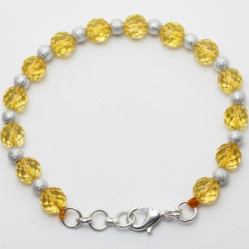 Citrine Faceted Bead Bracelet