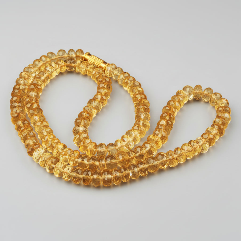 Citrine Faceted Mala