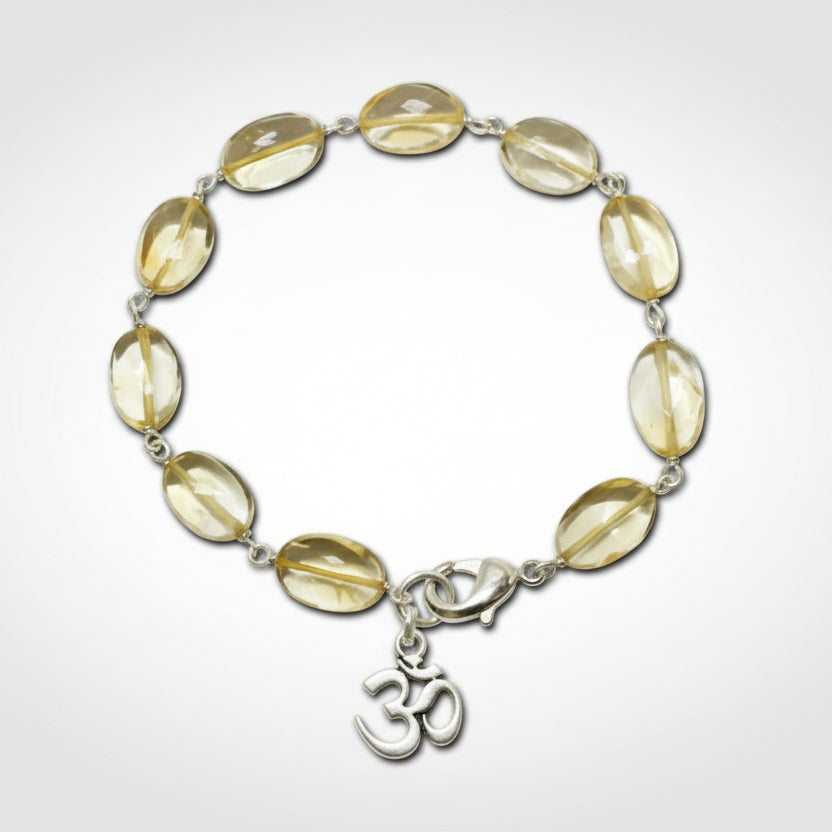 Citrine Oval Bracelet (Design I)
