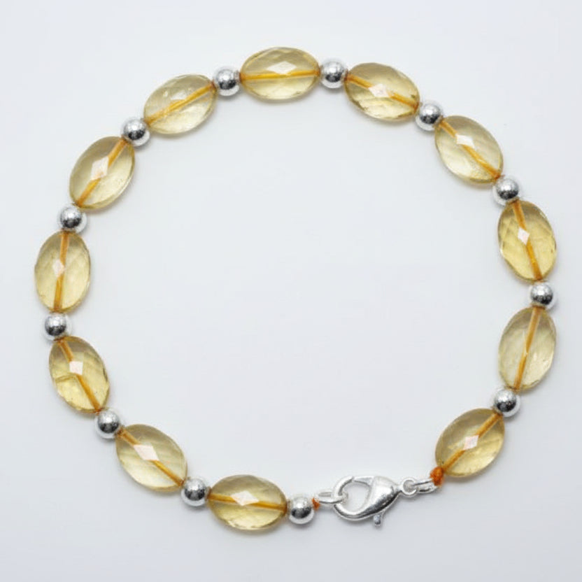 Citrine Oval Bracelet (Design IV)