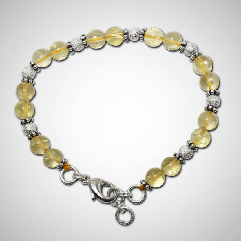 Citrine Round Bracelet (Design I)