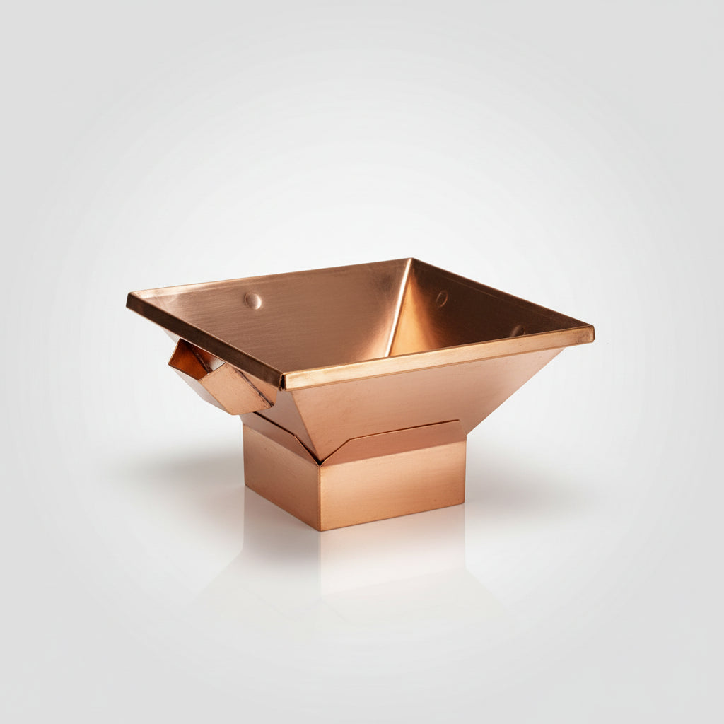 Traditional Vedic Havan Kund (Copper)-Small