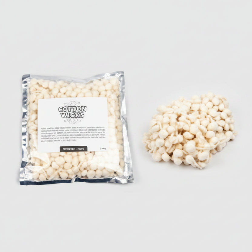 Cotton Wicks Round-Coloured