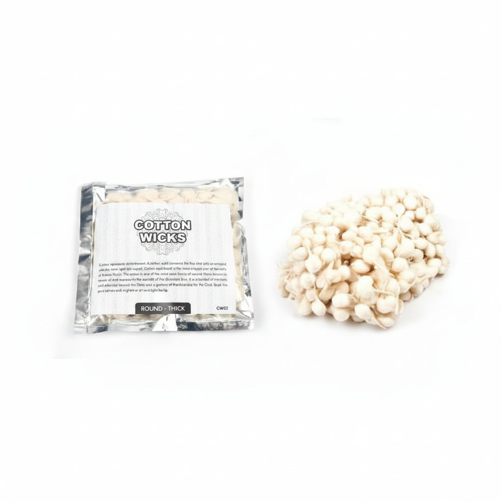 Cotton Wicks Round-Thin
