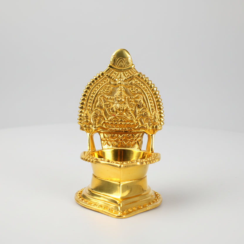 Dhanlaxmi Diya In Brass-Set of 2