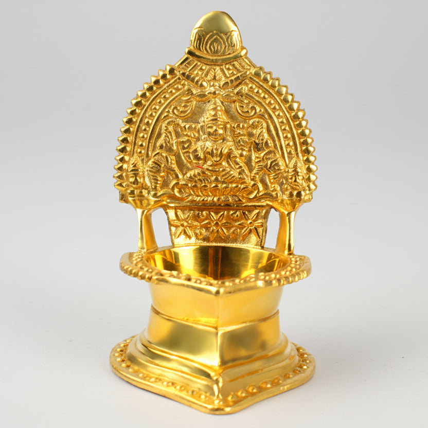 Dhanlaxmi Diya In Brass-One Piece