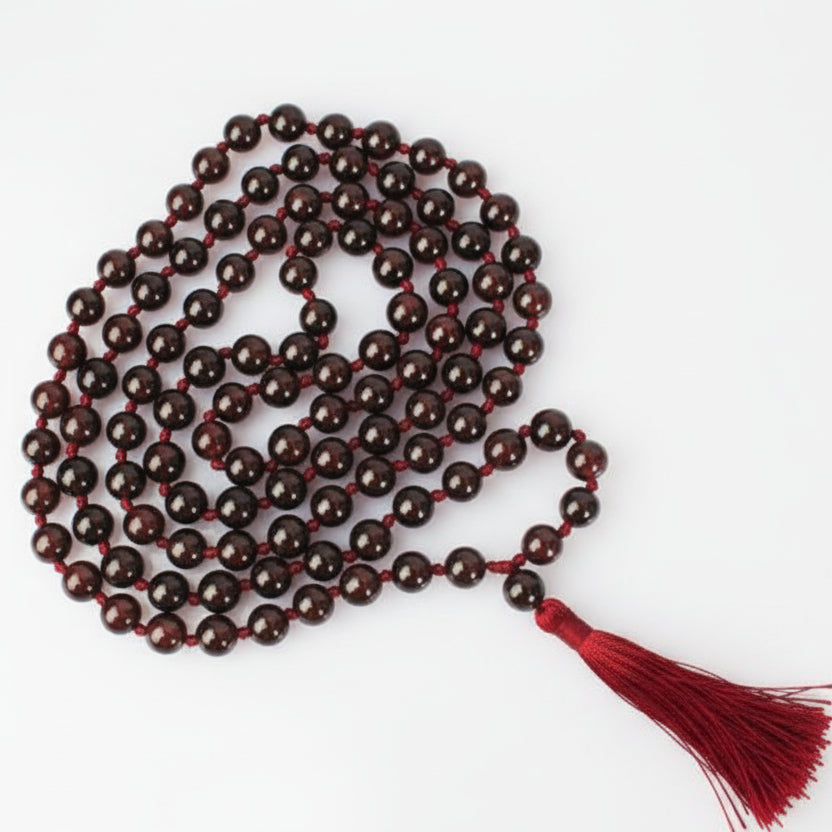 Garnet Beads Mala (7 mm)-108 Beads