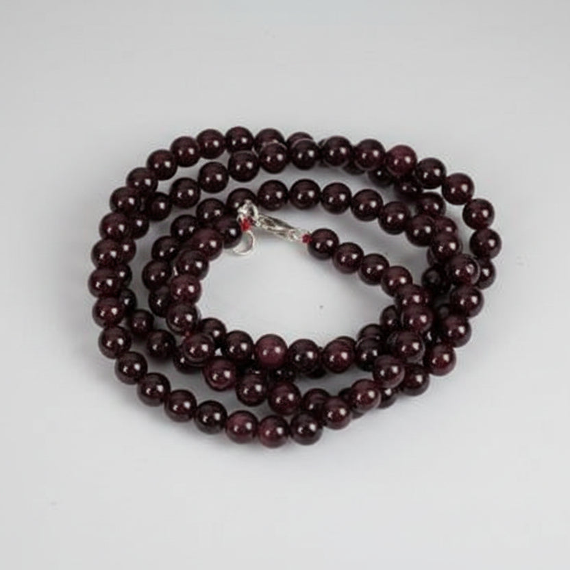Garnet Beads Mala (7 mm)-108+1 Beads