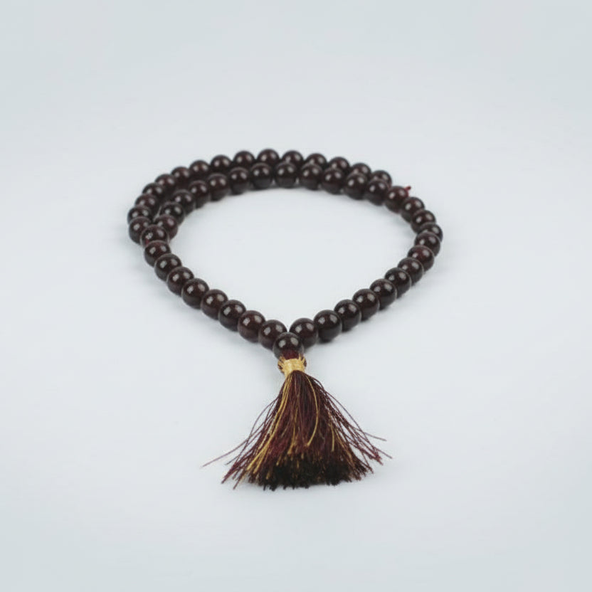 Hessonite Garnet Mala 108 + 1 Beads-6 mm
