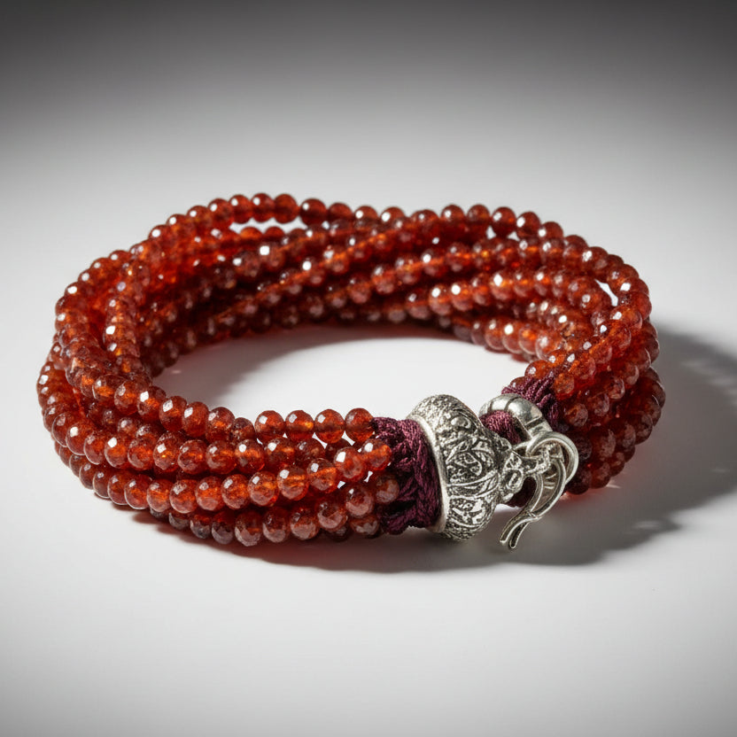 Gomed Round Mala (2 mm)-182 Beads