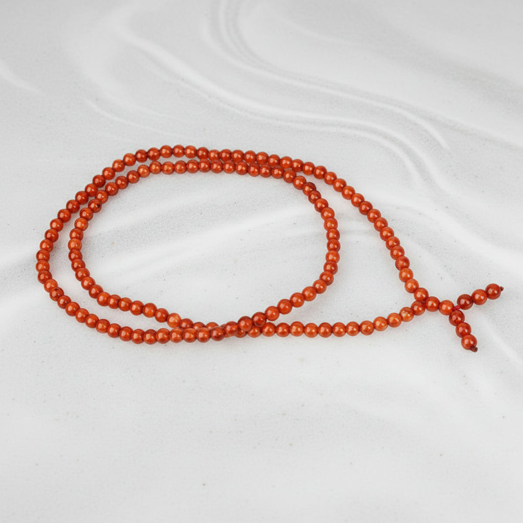 Gomed Round Mala (4 mm)-108+1 Beads