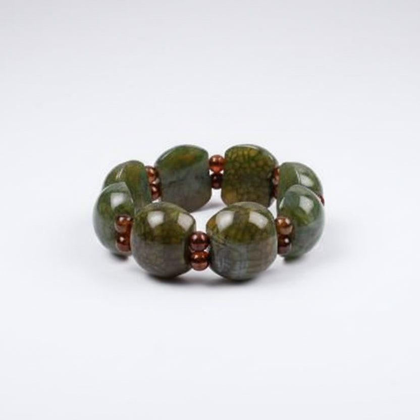 Green Agate Bracelet (Design I)
