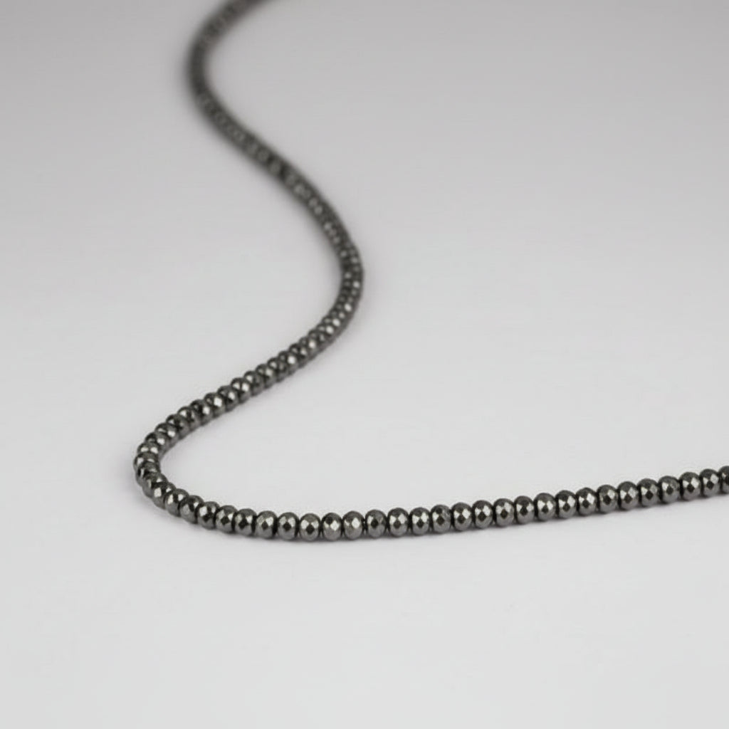 Hematite Bati Faceted Necklace