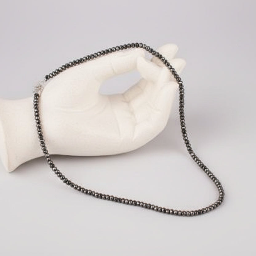 Hematite Bati Faceted Necklace