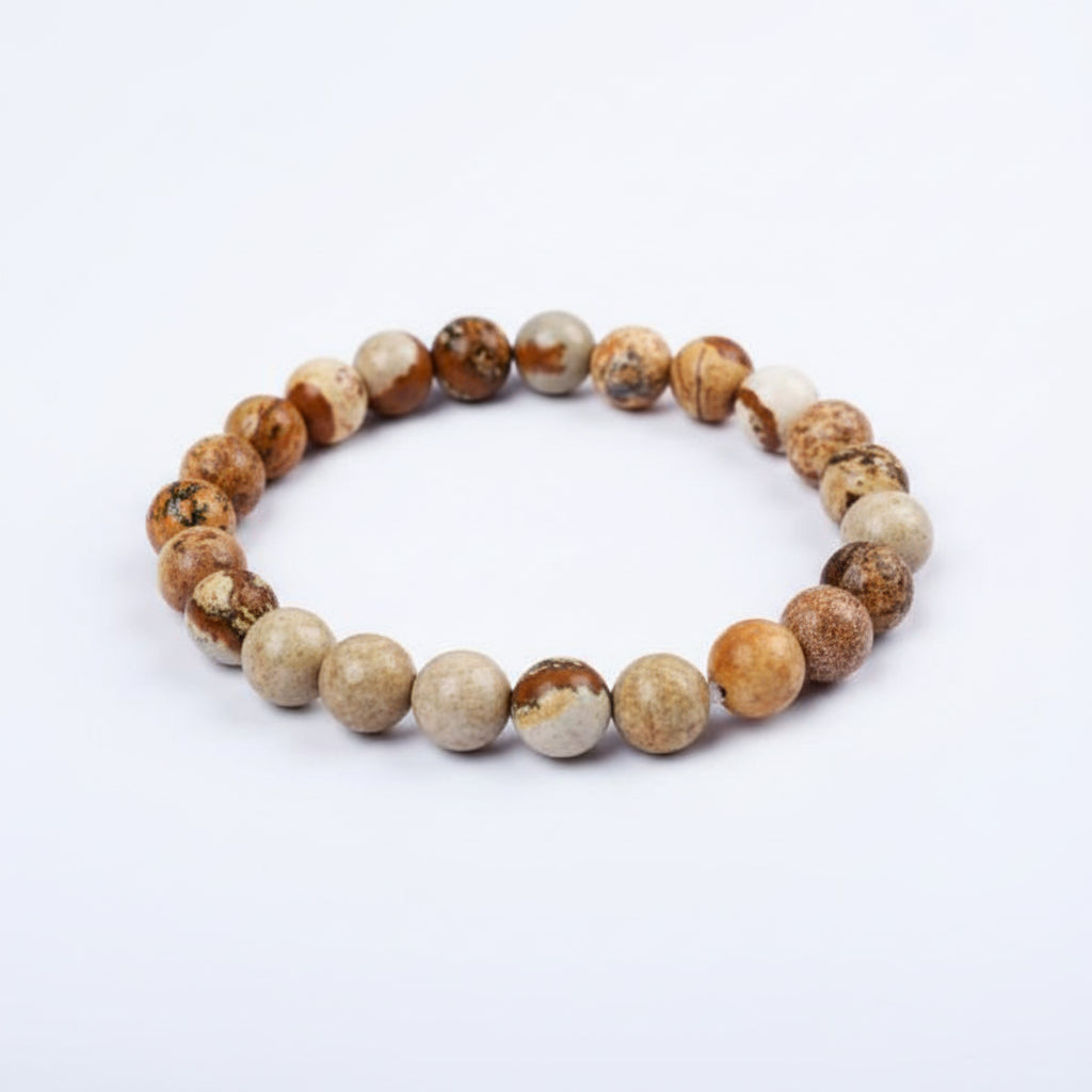 Jasper Bracelet (Design I)-Adjustable Thread
