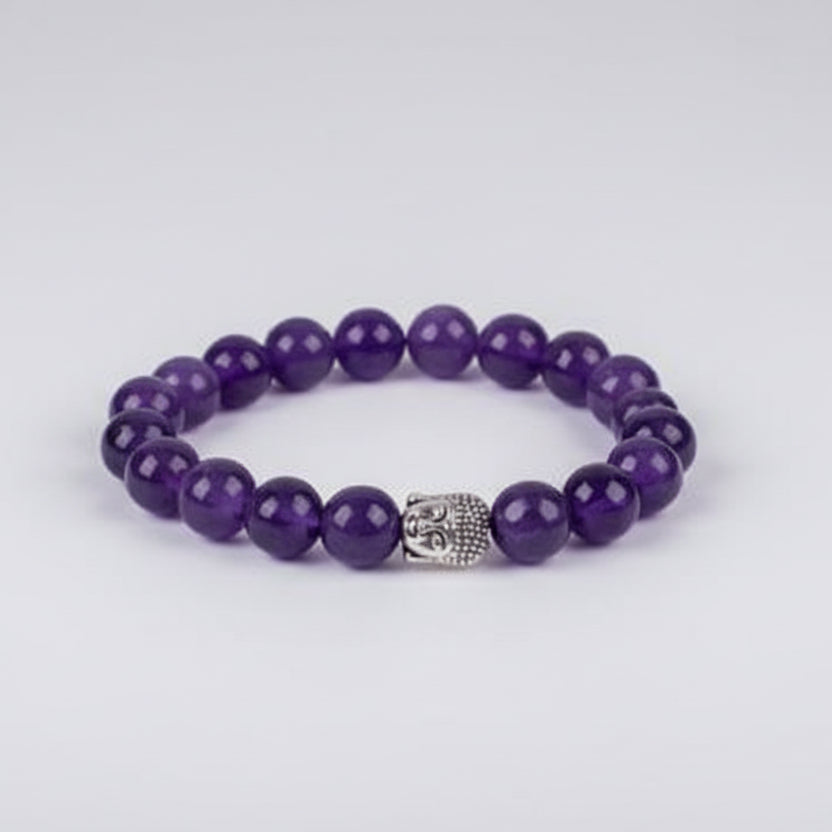 Amethyst with Buddha Bracelet