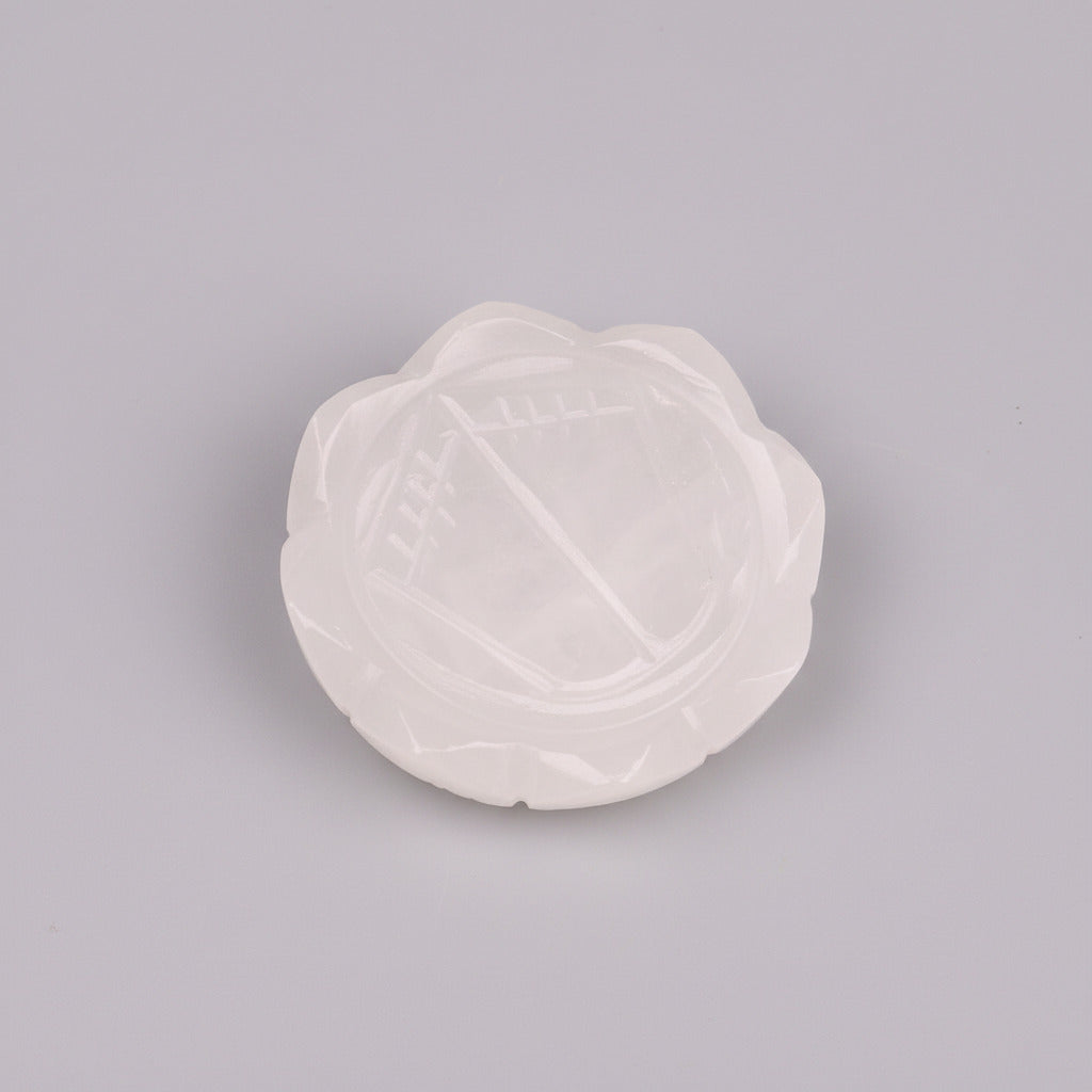Laxmi Charan in White Agate - 45 to 50 gms