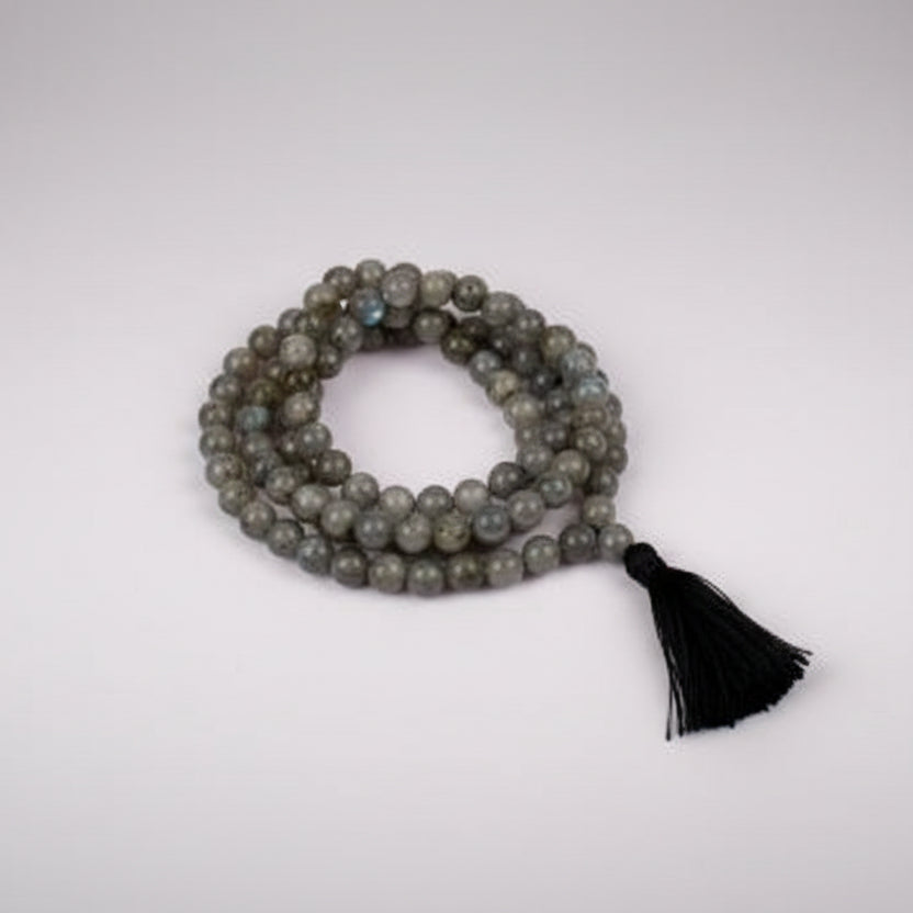 Labradorite Necklace (8 mm)-108+1 Beads