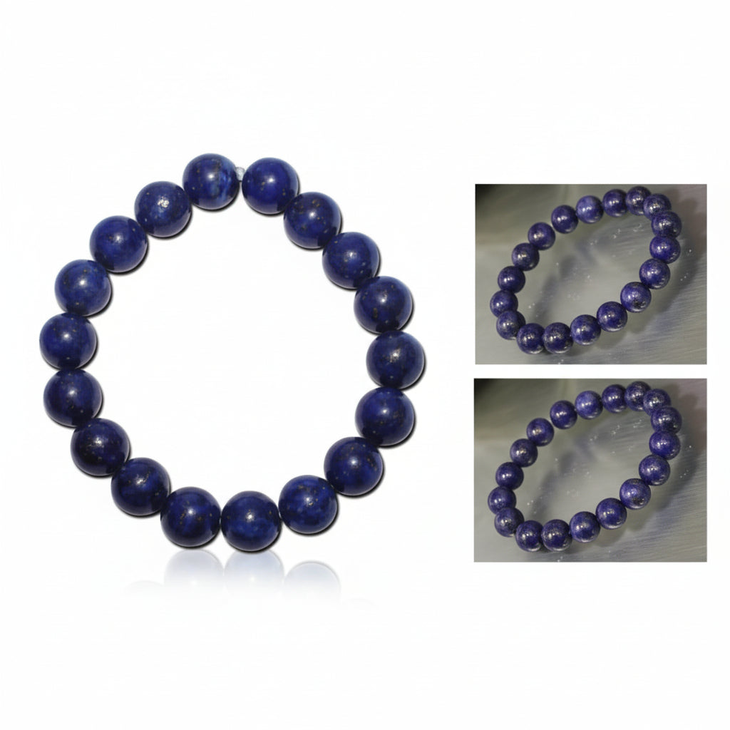Lapis Lazuli Bracelet (10 mm)-Elastic