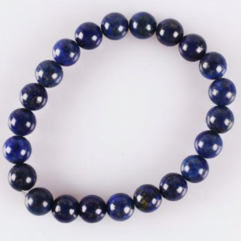 Lapis Lazuli Bracelet (8 mm)-Elastic