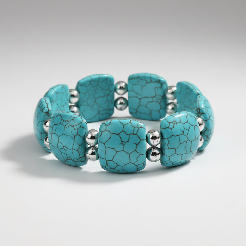 Large Turquoise Beads Bracelet (III)
