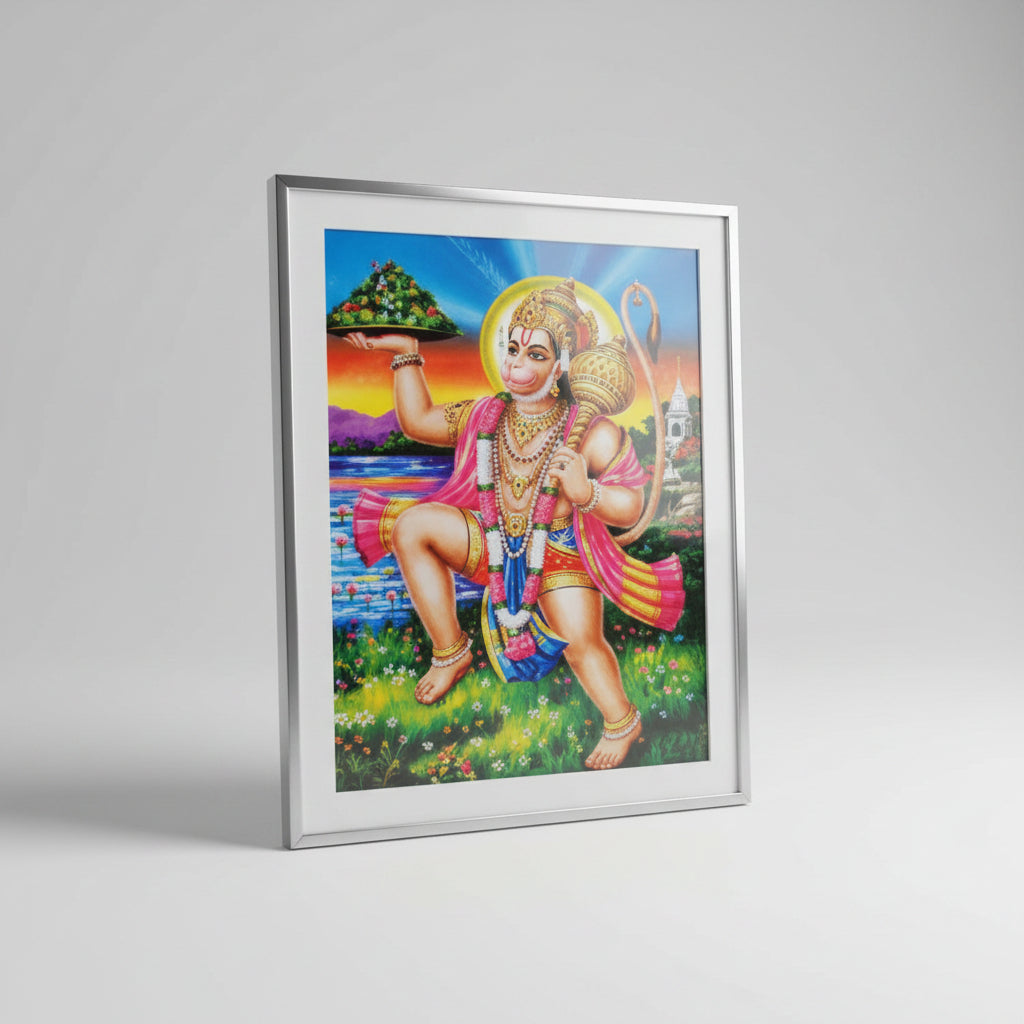 Lord Hanuman Photo Medium I-With Frame II