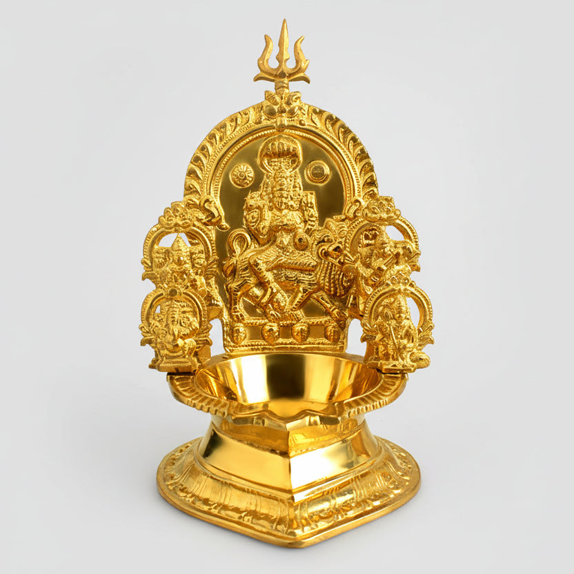 Mariamman Diya In Brass-One Piece