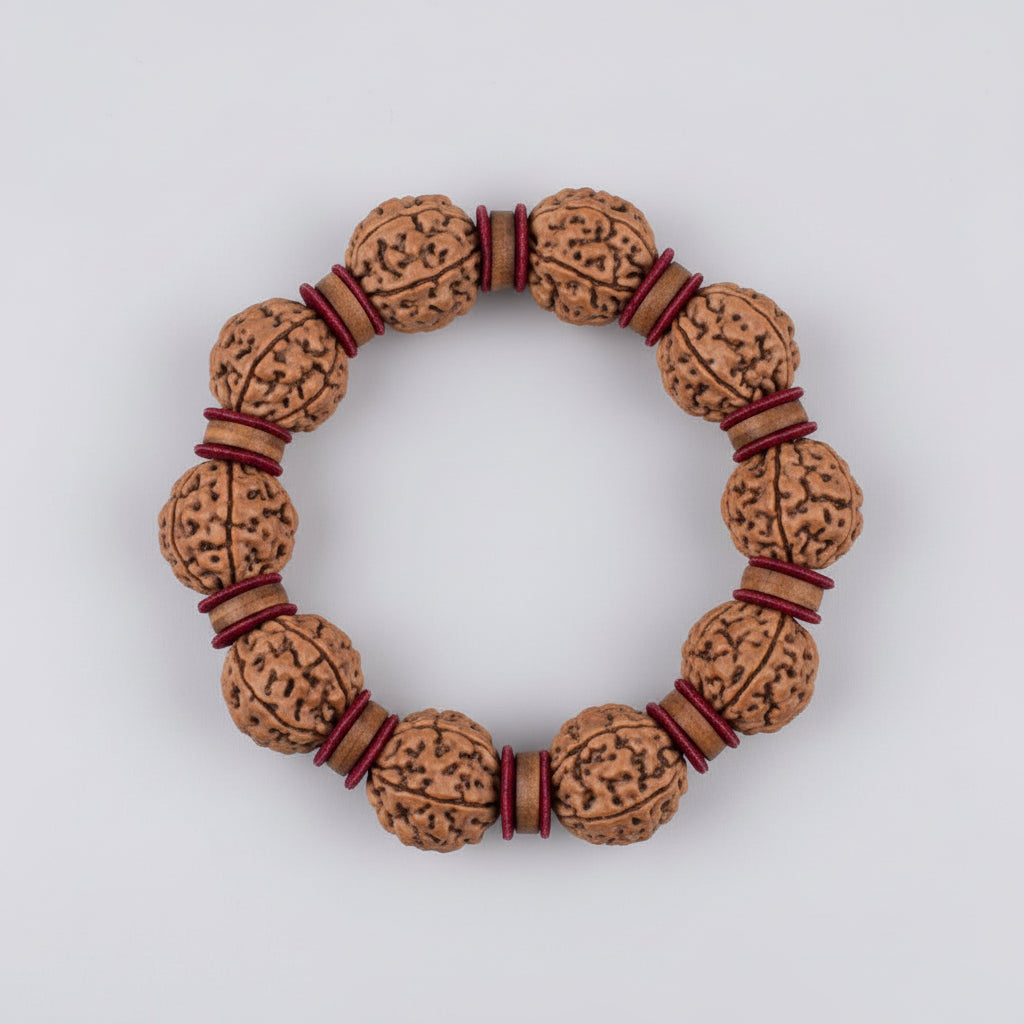 3 Mukhi Nepal Rudraksha Beads Bracelet - II