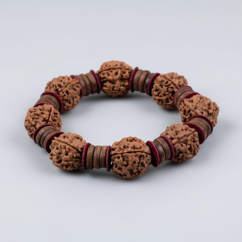 4 Mukhi Nepal Rudraksha Beads Bracelet - III