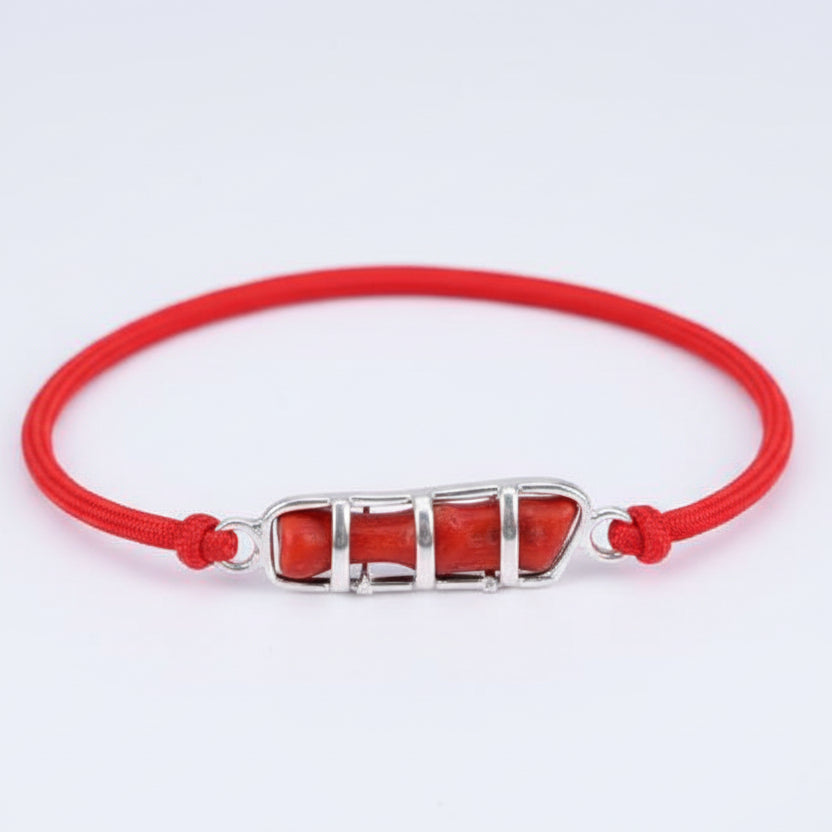 Natural Italian Coral Stick Bracelet