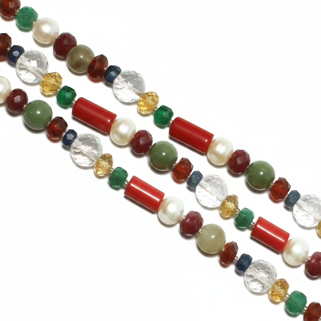 Navratna Mala in Thread Small Beads