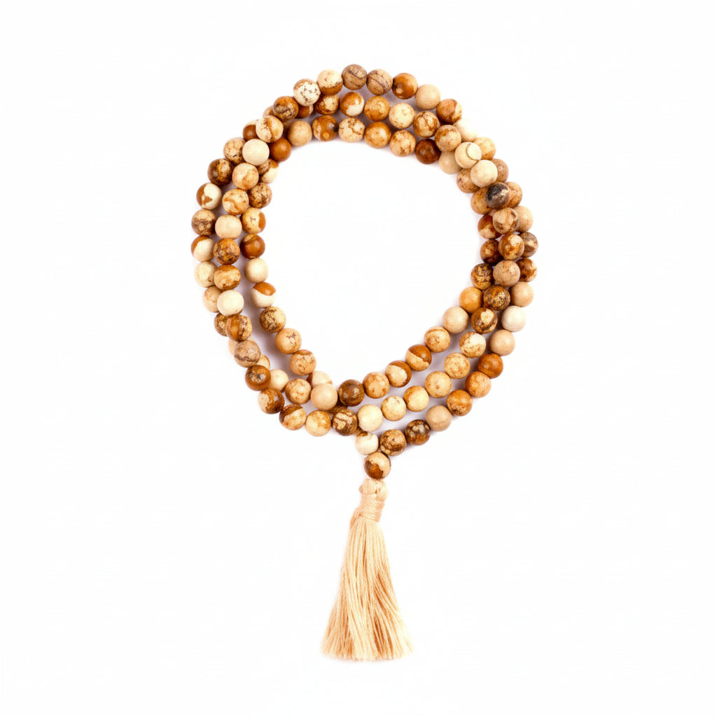 Necklace Made of Jasper (6 mm)