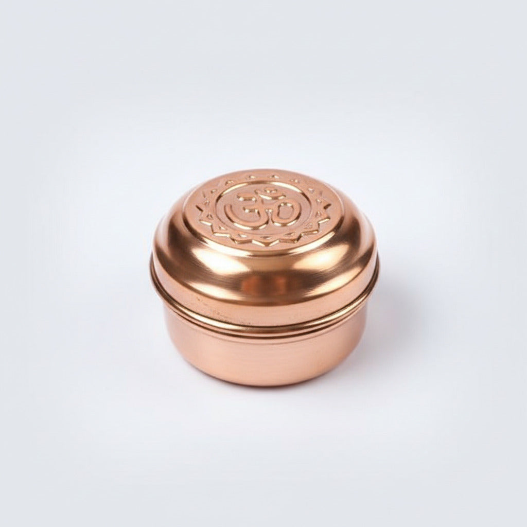 Om Copper Container Small Set Of 12