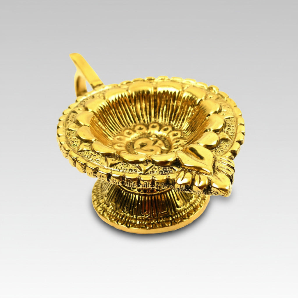 Om Diya In Brass