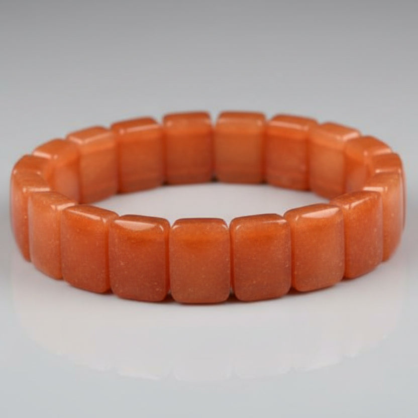 Orange Jade Bracelet