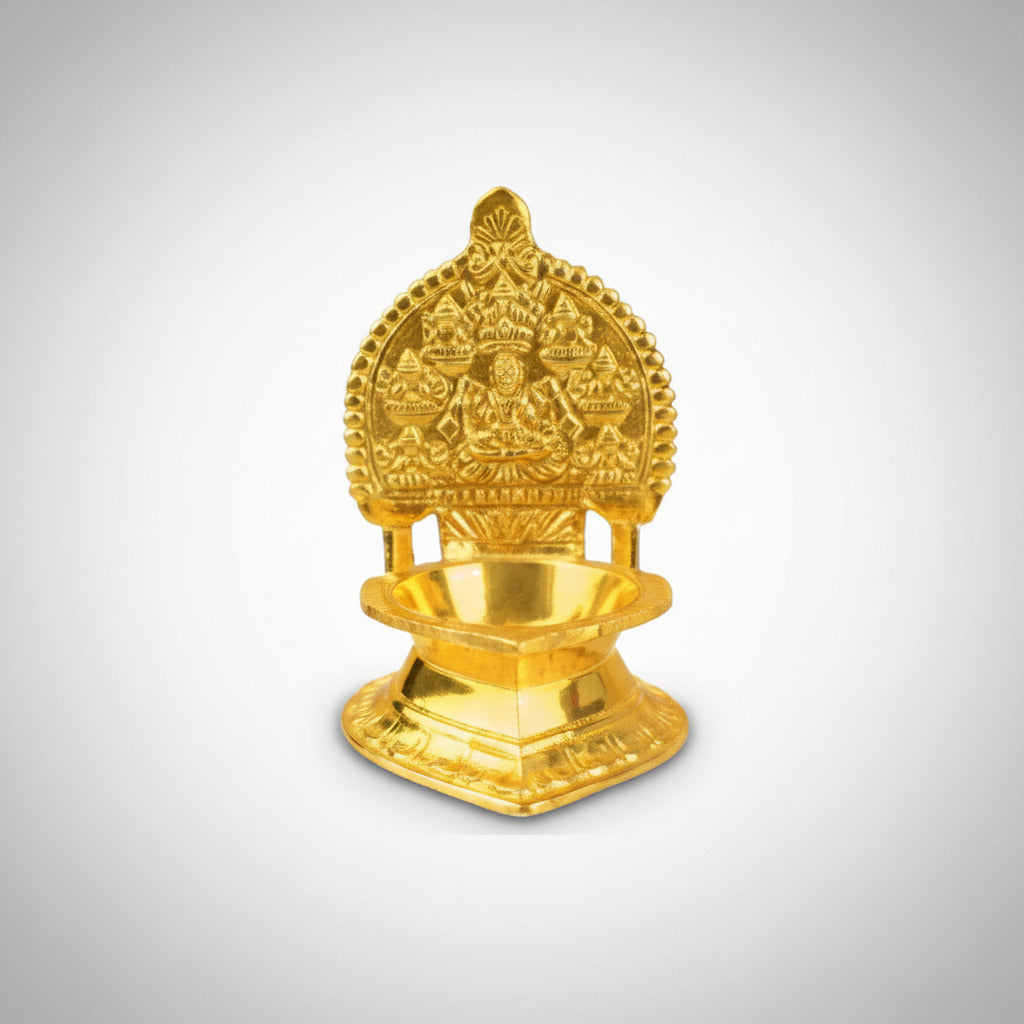 Padma Laxmi Diya In Brass-One Piece
