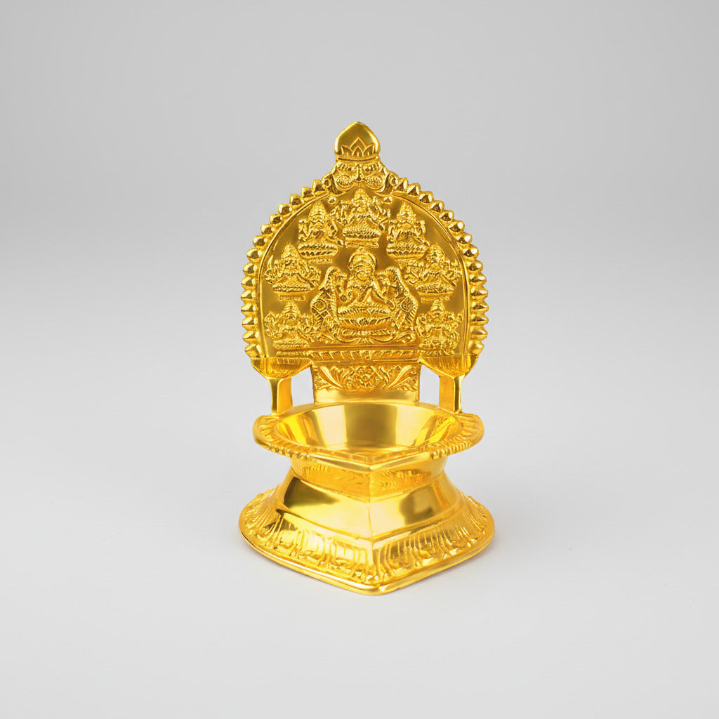 Padma Laxmi Diya In Brass-One Piece