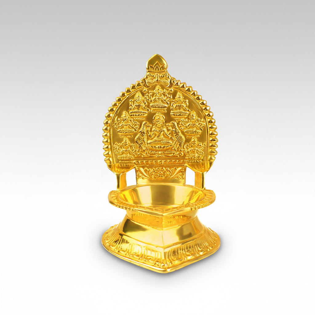 Padma Laxmi Diya In Brass-Set of 2