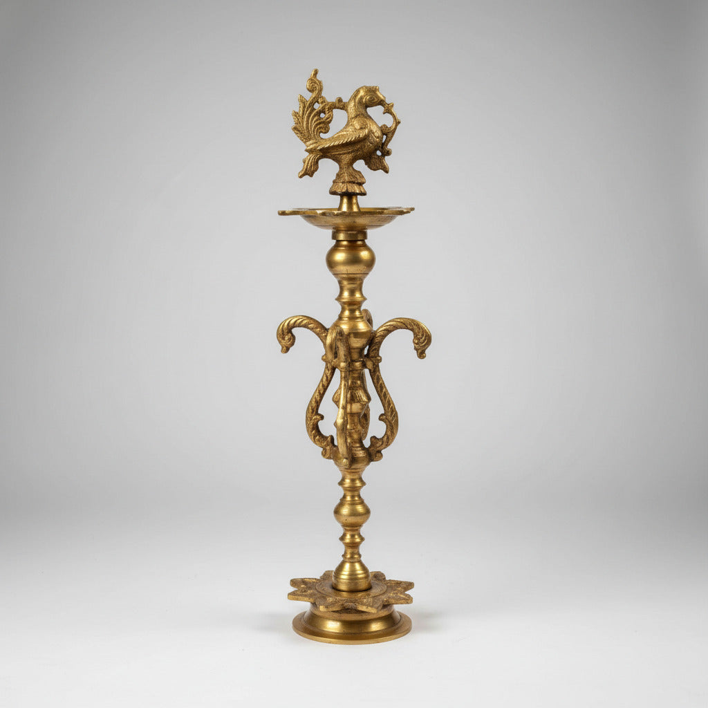 Peacock Samai Oil Lamp