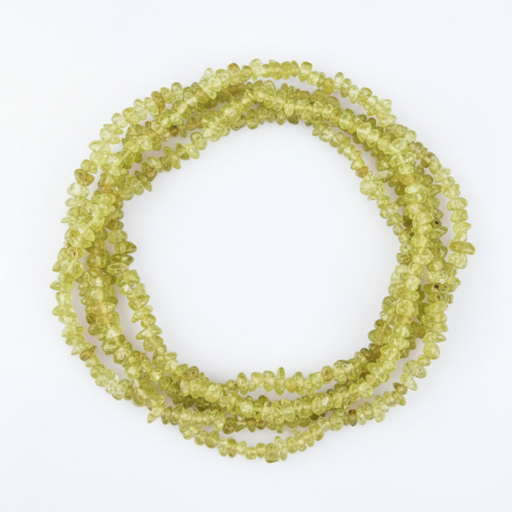 Peridot Uncut Beads Necklace