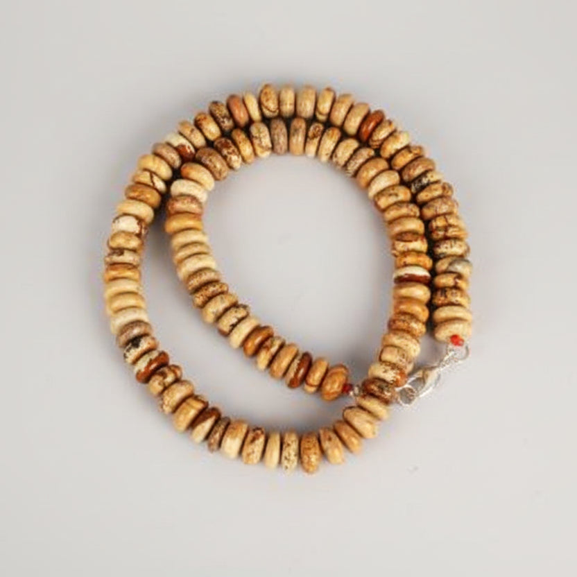 Picture Jasper Necklace (Elliptical Beads)